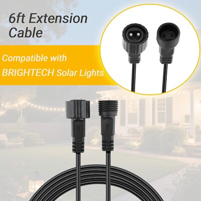Extension Cable for Brightech Ambience Pro Waterproof Cable for Solar Outdoor