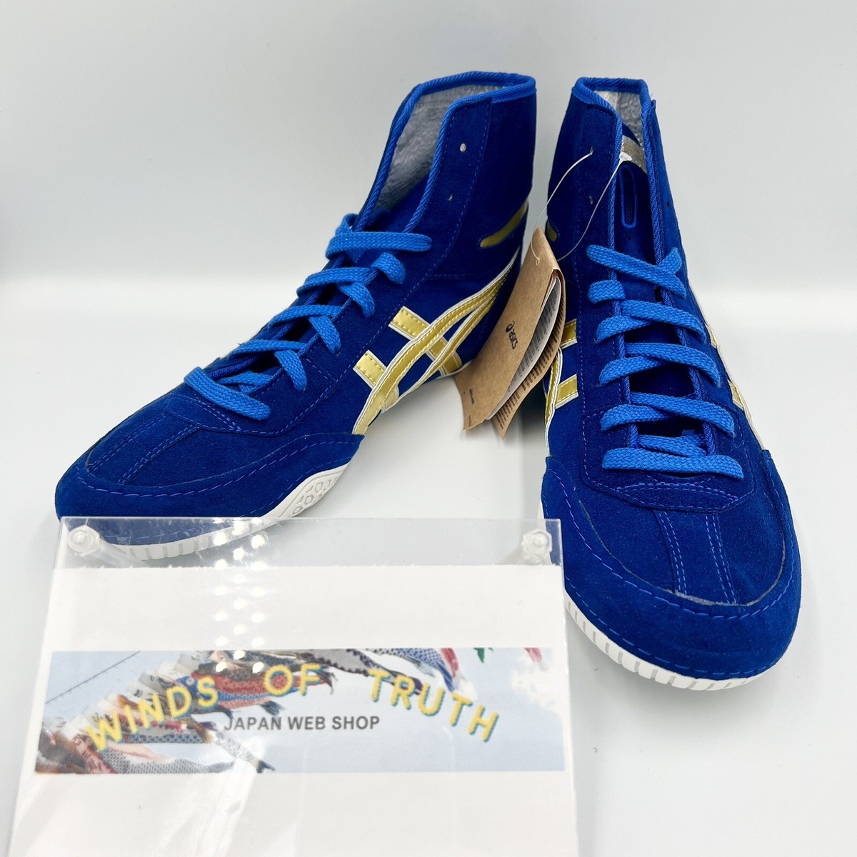 Asics Wrestling Shoes 1083A001 EX-EO special order blue x gold