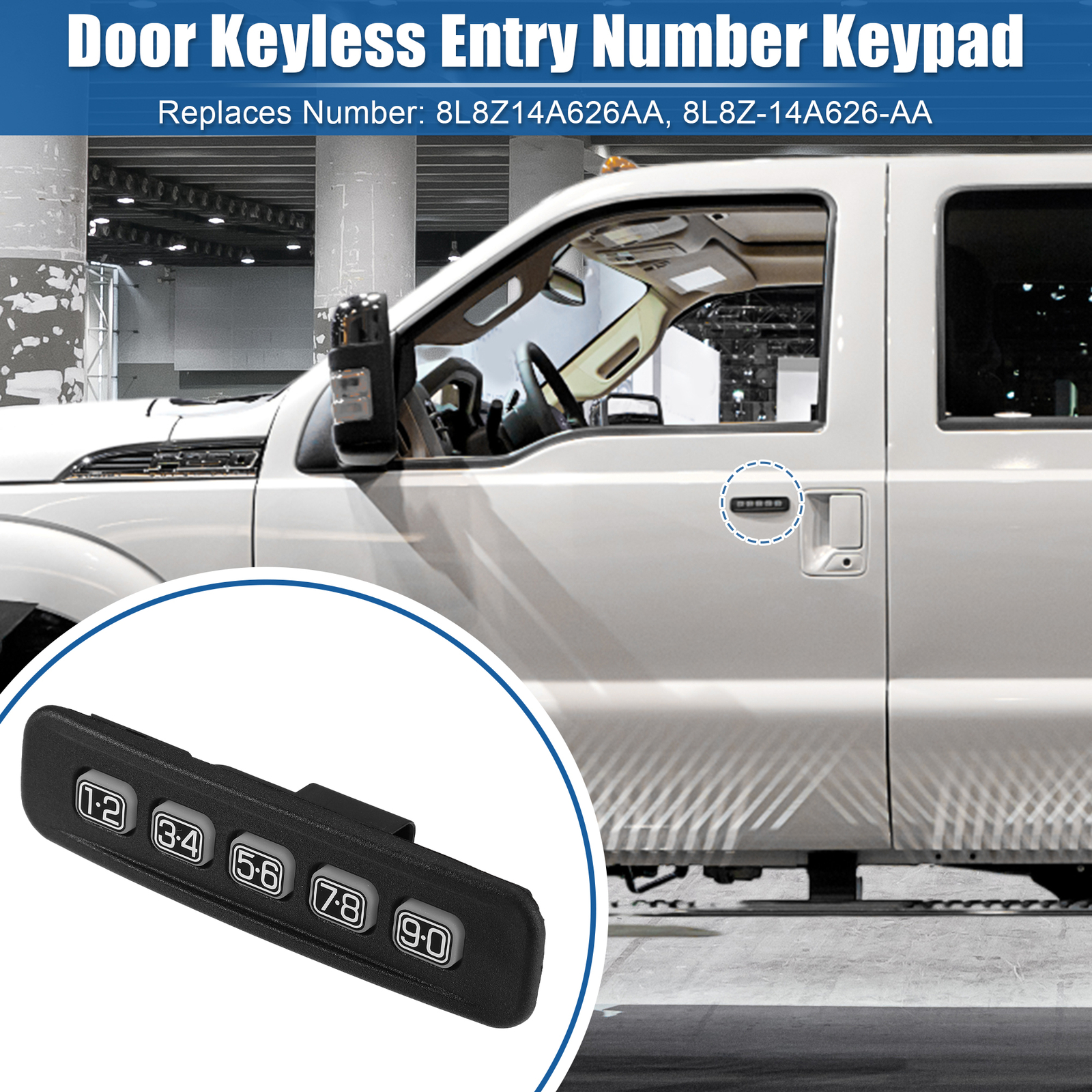 F250 Keyless Entry Driver Side Door Keyless Entry Number Keypad No.8L8Z14A626AA for Ford ...