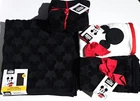 NEW DISNEY 3D MICKEY MOUSE 100% COTTON BLACK BATH,2 HAND TOWEL,OR 4 WASHCLOTHS