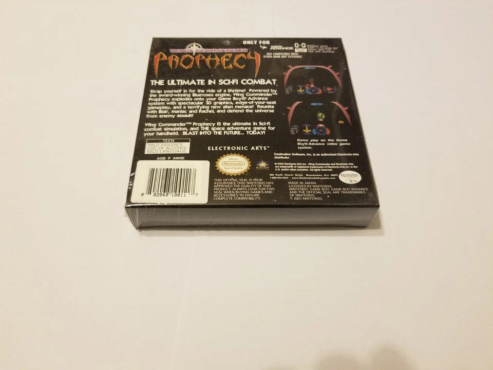 Wing Commander: Prophecy (Nintendo Game Boy Advance, 2003) new gba - Image 2 of 2