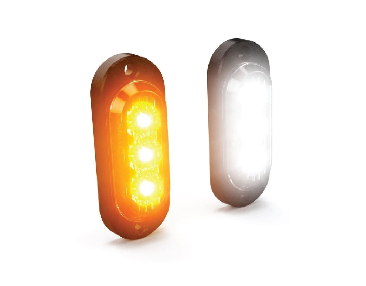 Denali T3 Signal Pods Front-White/Amber Black Honda ST1300 Pan-European 02 - 18