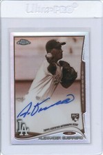 2014 Topps Chrome Autograph Auto Ref RC Alexander Guerrero #AG Dodgers /75