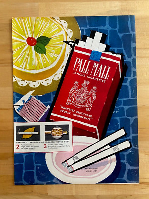 1959 Print Ad Pall Mall Cigarettes 10''x14''