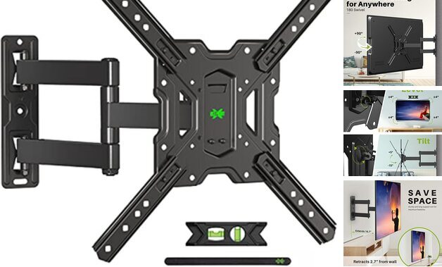 UL Listed TV Wall Mount for Most 26-60 Inch TVs, TV Mount Rotating Swivel