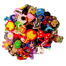Shoe Charms Bracelet Wristband Unisex Gift Kids Adult for Holey Shoes 100 pcs