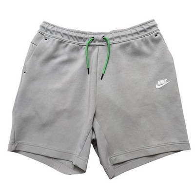 Nike NSW Tech Fleece Shorts Mens L Drawstring Zip Pocket 7'' Inseam CU4503 Gray