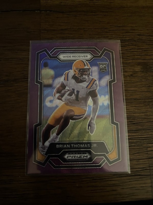 2024 Panini Prizm Draft Picks - Brian Thomas Jr. #118 Purple Wave Prizm (RC)