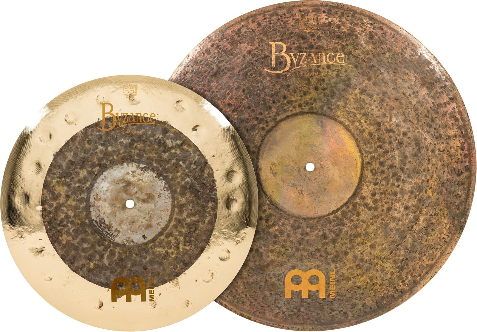 Тарелки Meinl Byzance Mixed Crash Pack - 16-дюймовые двойные и 20-дюймовые необработанные блестящие 139990₽