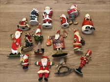 Nikoläuse Nikolaus Figuren Weihnachten Konvolut  15 Stück Weihnachtsmänner Deko