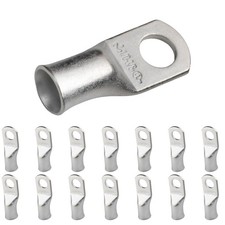 SELTERM 15pcs 1/0 AWG 3/8" Stud UL Marine Grade Battery Terminal Connectors T...