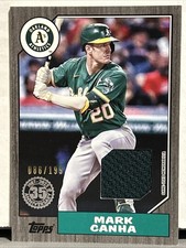 2022 Topps Mark Canha 1987 Relic Black #87R-MCA 086/199