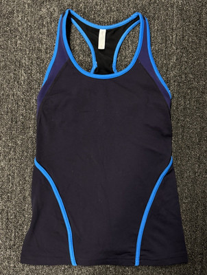 GapFit Women s Racerback Tank Top Scoop Neck Stretch Navy Blue Size M