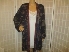 vintage Carole Little open front waterfall ombre dyed jacket