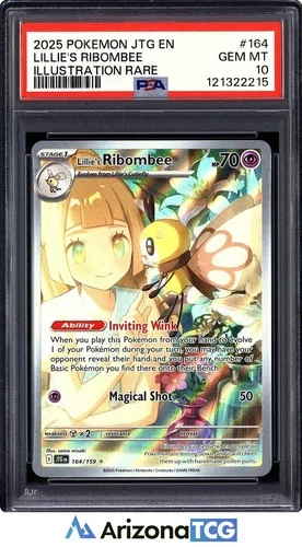 Pokemon 2025 Lillie's Ribombee 164/159 IR Journey Together GEM MINT PSA 10