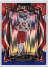 2024 Panini Select Concourse Red & Blue Shock Prizm Marquise Brown #81 1o0s