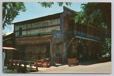 Columbia CA Fallon House Hotel and Theatre California Postcard 1950's