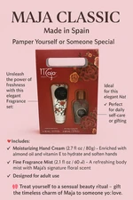 Maja España Classic Gift Set Hand Cream & Fragrance Mist 2.7oz 2.1oz Floral NEW