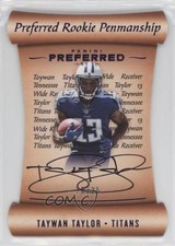 2017 Panini Preferred Rookie Penmanship Purple /25 Taywan Taylor #199 Auto z4k