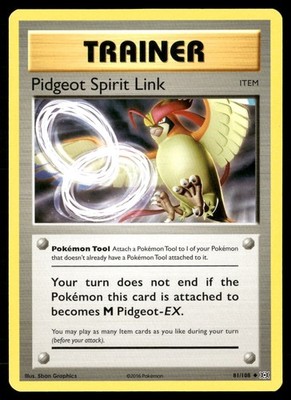Pidgeot Spirit Link 81/108 Uncommon Evolutions Pokemon Lightly Played