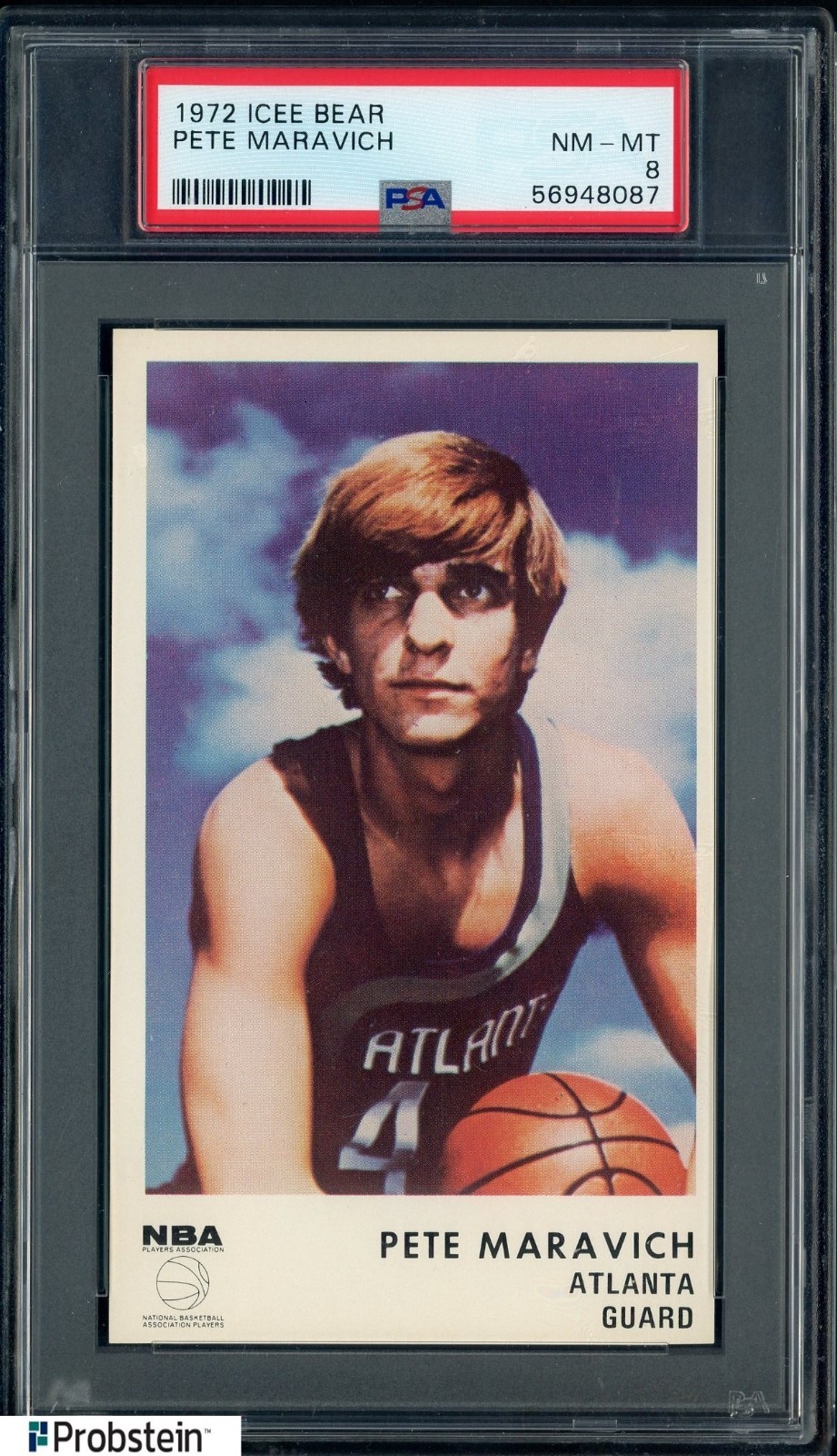 1972 Icee Bear Pete Maravich Atlanta HOF PSA 8 NM-MT