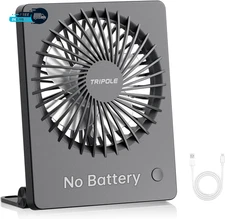 Mini Desk Fan USB Powered Portable Fan Small Personal Fan 3 Speeds Strong