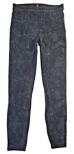 Spanx jeggings Gray Splatter Print Jean-ish Leggings  Ankle length Womens Medium