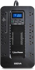 CyberPower EC850LCD Ecologic UPS Battery Backup and Surge Protector, Black