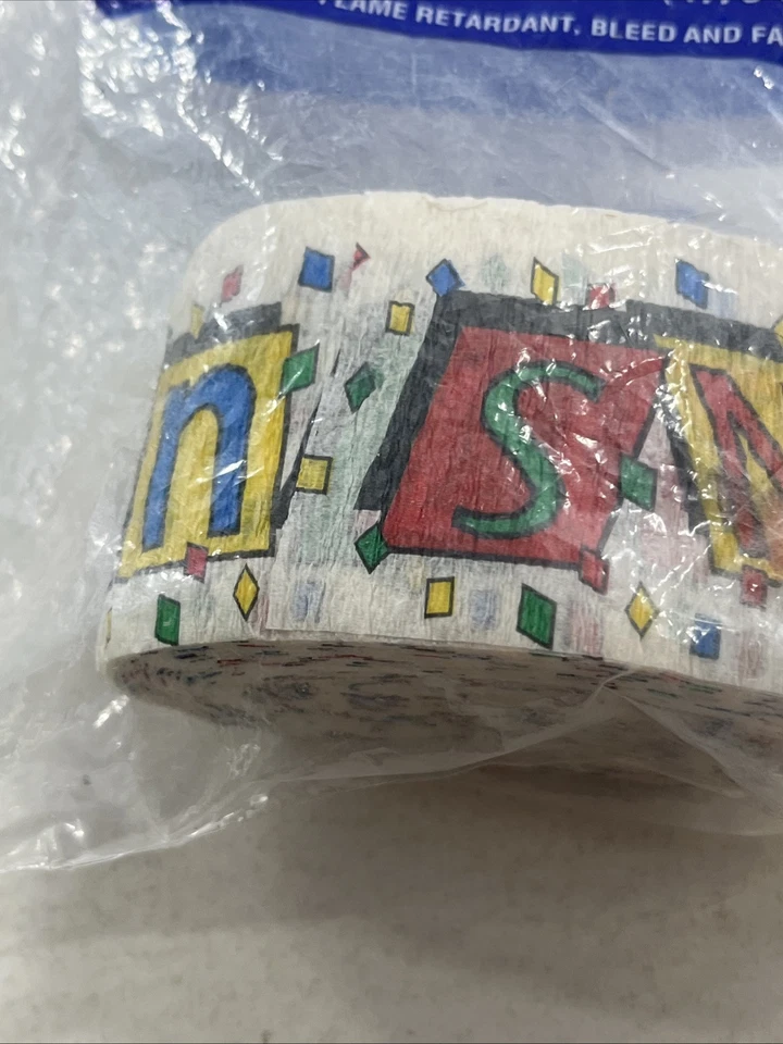 Congrats Crepe Streamer Graduation Party Anniversary VTG 1990s Congratulations - Image 3 of 4