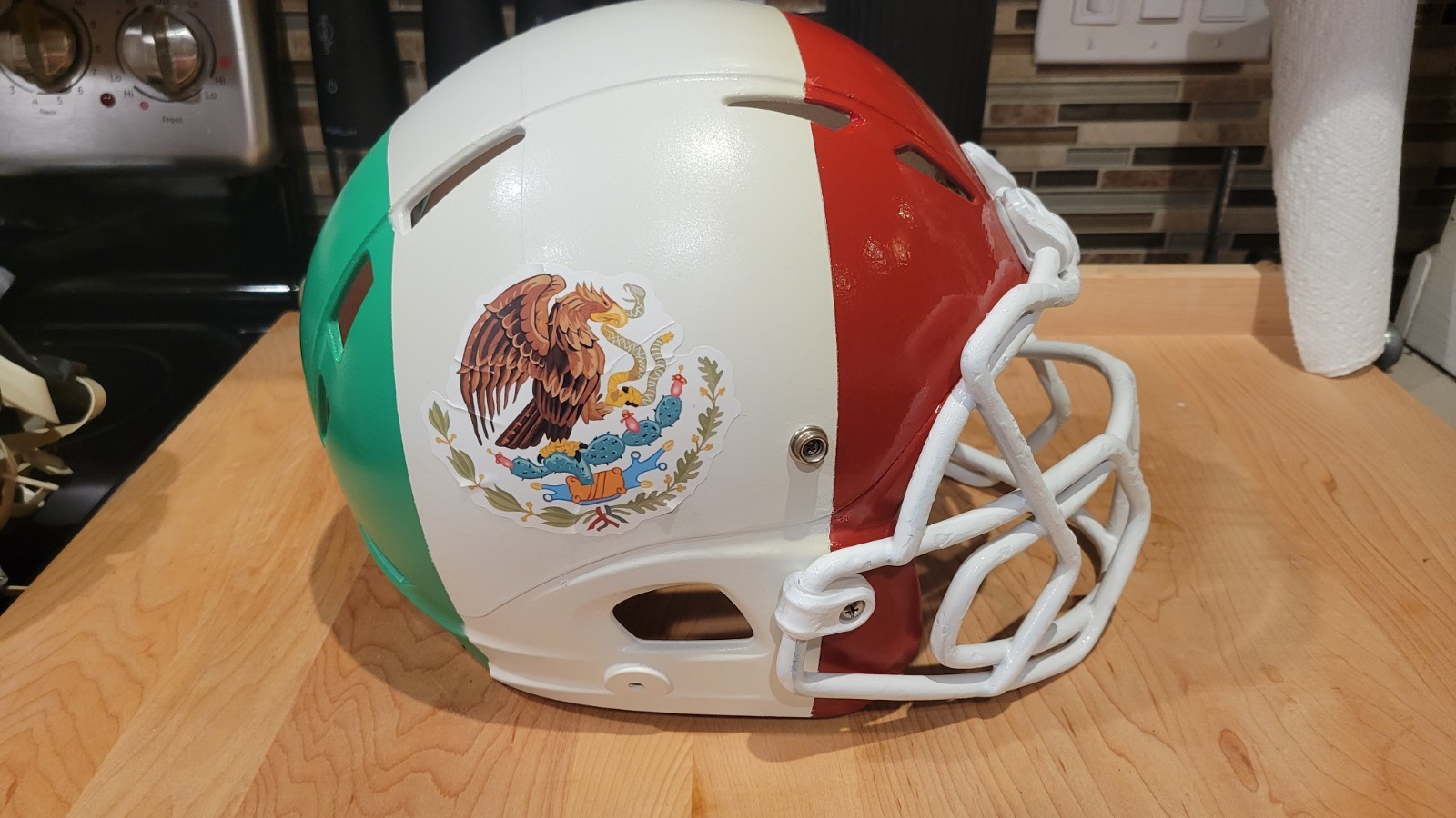 Team Mexico Xenith Custom American Football Helmet Mexican Pride World Wide 