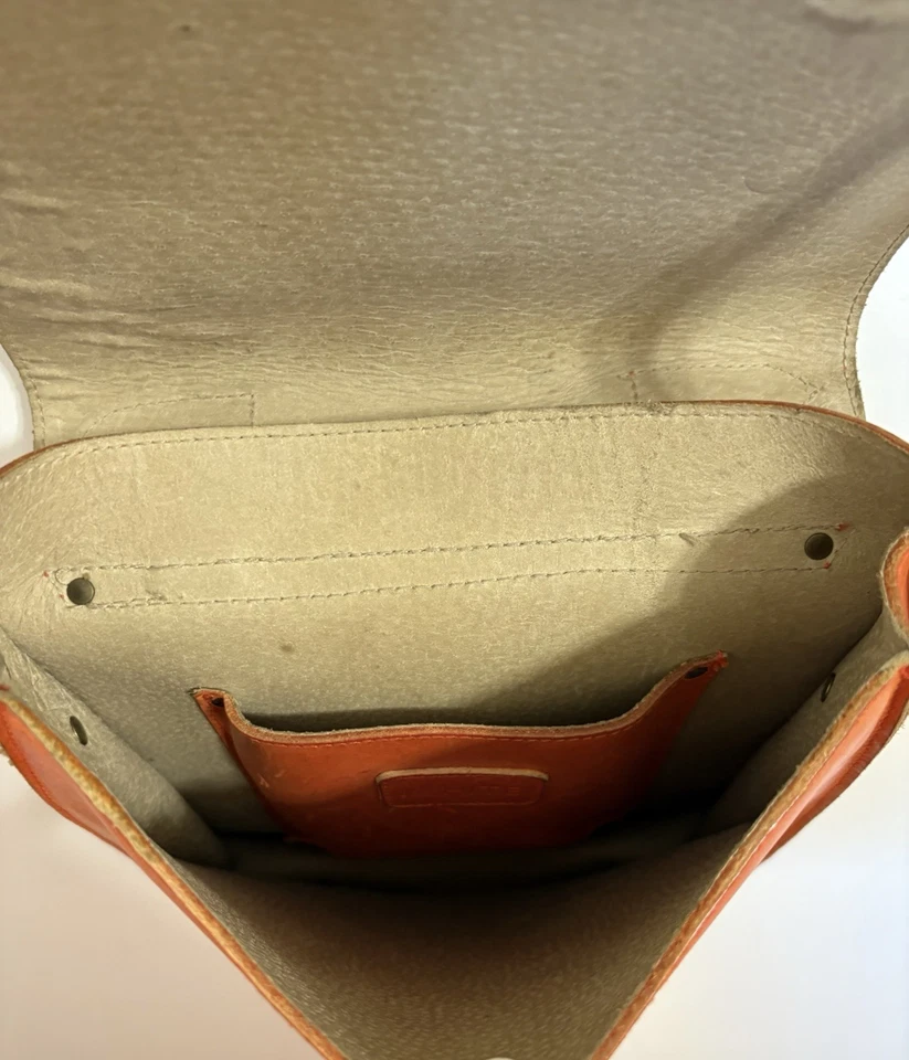 Bandolera Bandolera de cuero naranja “ASOS WHITE” Foto 3 de 4