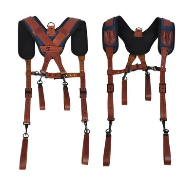 #ad #ad Padded Tool Belt Suspenders Adjustable Work Suspenders with 4 Detachable D Loops $59.99