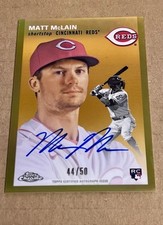 2023 Topps Chrome Platinum Anniversary Autographs Gold Matt McLain 44/50