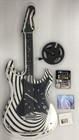Vintage Stratocaster Guitar SHAPED Neon Wall Clock 29” Long Black & White — photo 2