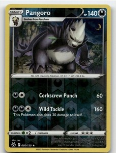 Pangoro 080/159 Crown Zenith Reverse Holo Rare