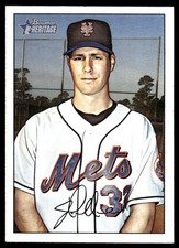 John Maine 2007 Bowman Heritage #127 Mets MLB READ FREE SHIPPING AutographDen