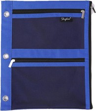 3 Ring Pencil Pouch for Binder, Zipper Binder Pencil Pouch Poets