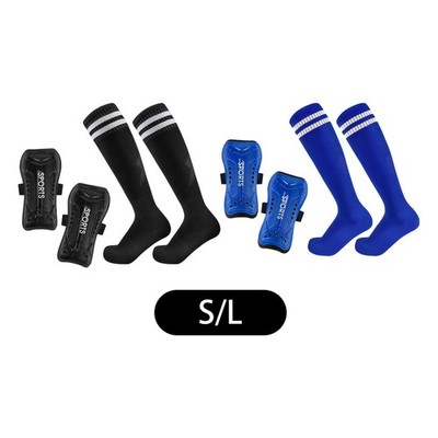 Fußballschienbein -Schutzausrüstung mit Fußballsocken tragbare komfortable