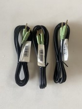 Pack Of 3 -3.5mm Cable Male to Male Stereo Audio Speaker PC Car AUX Cord