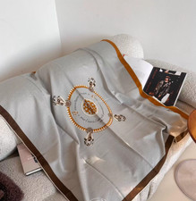 70 Cashmere 30 Silk Wrap Scarf cashew circle Print Double Face Print Shawl 43''