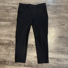 TALBOTS Jeans Women  s Size 8 Petite Black Slim Ankle Denim