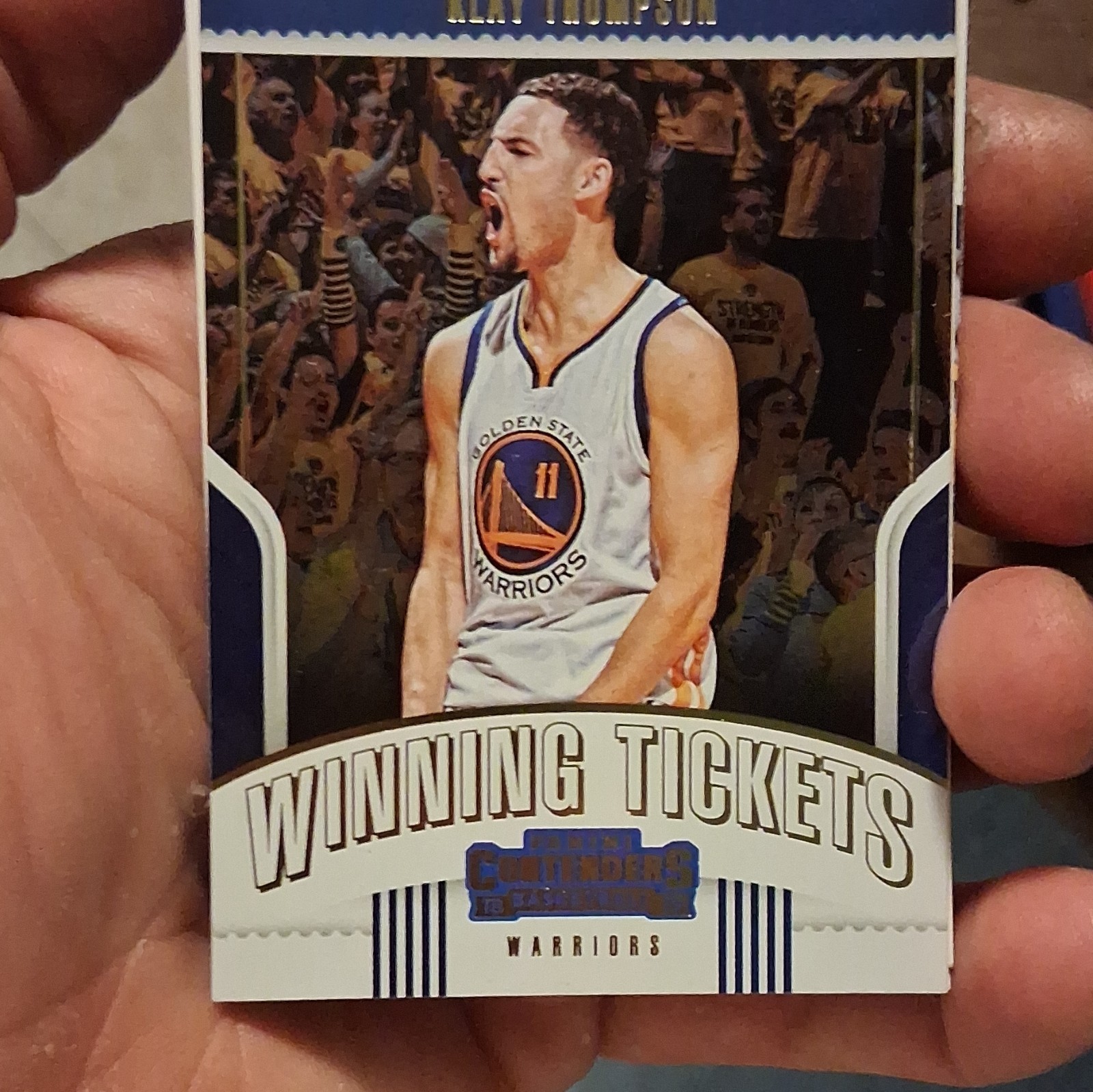Panini 2018-19 Contenders Klay Thompson #28 Winning Tickets Insert Card