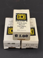 Lot of 3 Square D B1.88 Overload Relay Thermal Unit