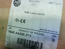 Allen Bradley 194E-AA20E-P11 Load Switch/Disconnect 25A NEMA Ty Factory Sealed-F
