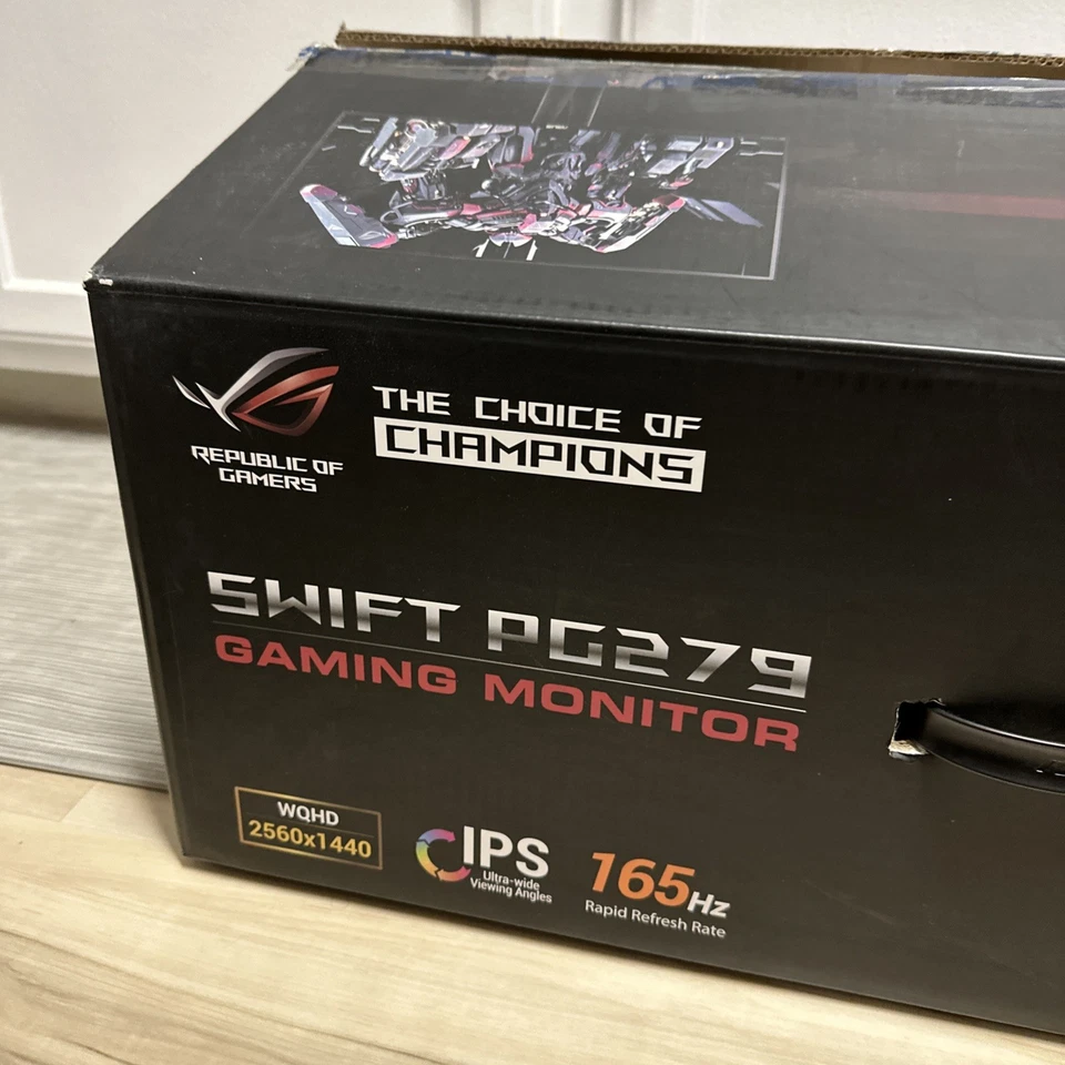 ASUS ROG Swift PG279Q 27 inch, LED Monitor, IPS, 165Hz, G-SYNC, and Original Box - Image 2 of 4
