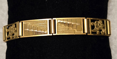 Vintage Andreas Daub AM Double A*D Panel Bracelet