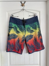 Men?s Rip curl Mirage Tropical Palm Print Boardshorts Swim Trunks Ripcurl Sz 34