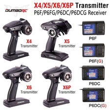 DUMBORC X6P 6CH 2.4G RC Radio Controller Transmitter X6DC Receiver for RC Car