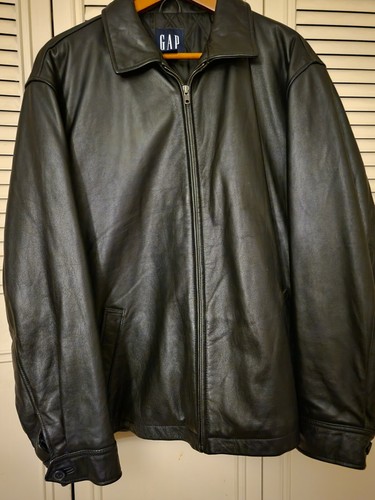 gap leather jacket mens