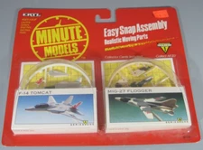 1990 ETRL Minute Models F-14 Tomcat & MIG-27 Flogger
